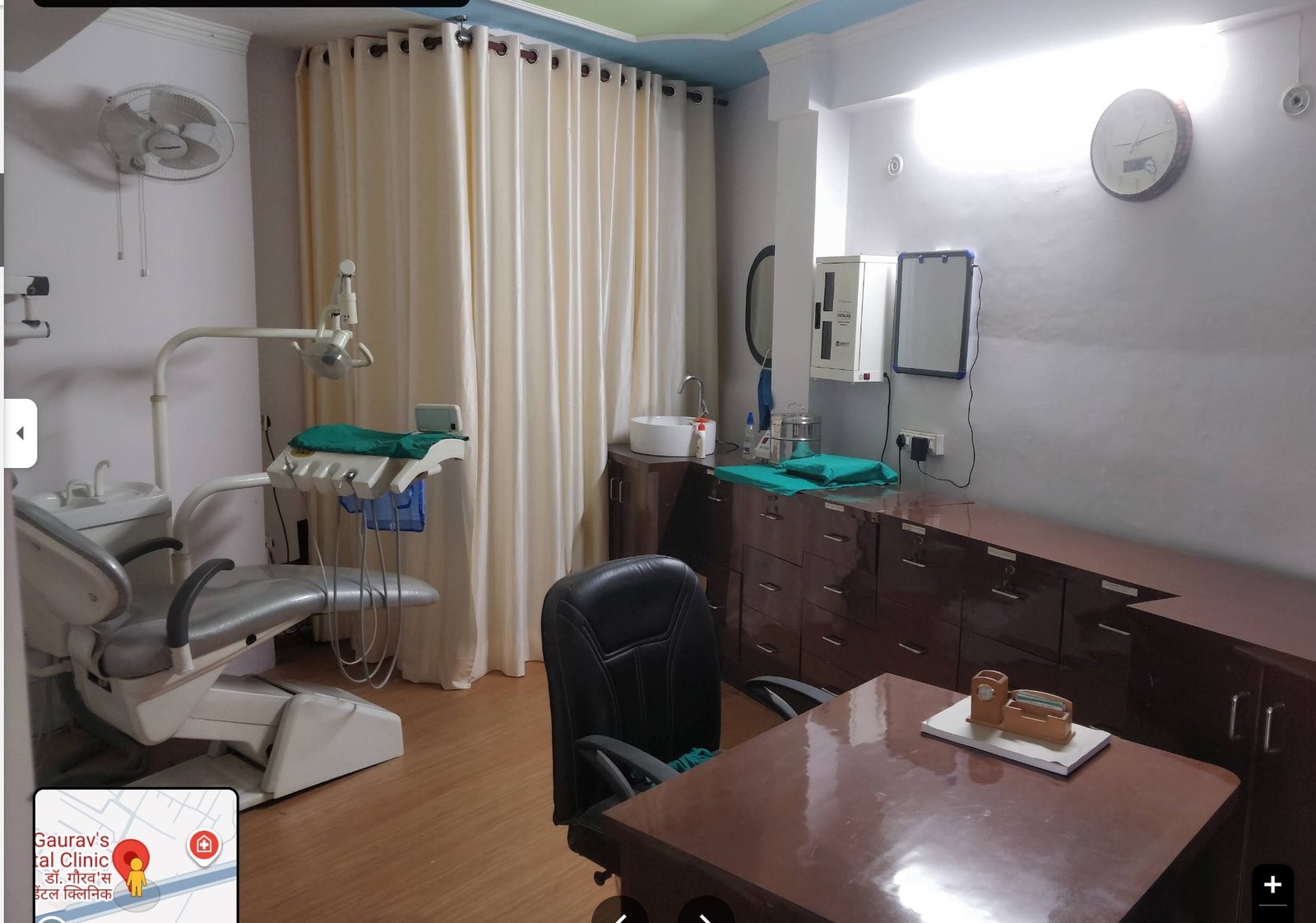 Treatment room inside Dr. Gaurav's Dental & Implant Clinic, Chinhat, Lucknow