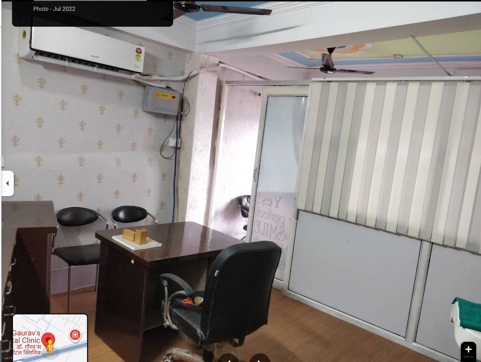 Consultation room at Dr. Gaurav's Dental & Implant Clinic